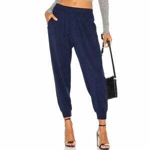 Bobi Los Angeles Jersey Ribbed Jogger In Ink (Blue) Size Small